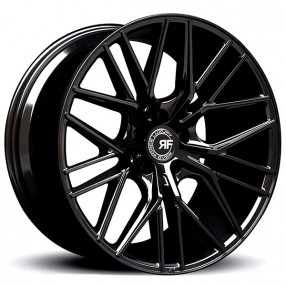 20" Staggered Road Force Wheels RF13 Gloss Black Rims