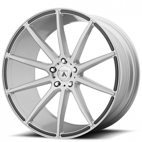 22" Staggered Asanti Wheels ABL-20 Aries Brushed Silver Rims