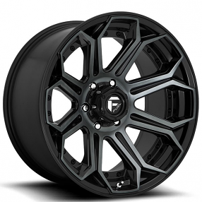 20" Fuel Wheels D704 Siege Gloss Black with Gloss DDT Off-Road Rims 