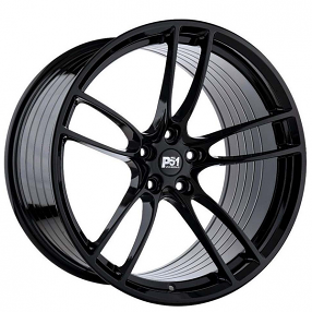 20" Staggered P51 Wheels 101RF Gloss Black Flow Form Rims