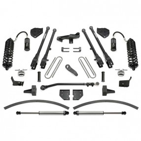 8" Fabtech Ford Suspension Lift Kit | 4-Link System with Dirt Logic 4.0 Resi Coilovers (17-21 F-250 IV Super Duty | Diesel)