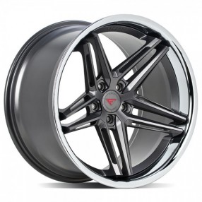 20" Ferrada Wheels CM1 Matte Graphite with Chrome Lip Rims 