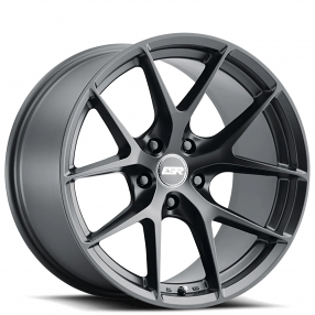 18" Staggered ESR Wheels RF2 Matte Black JDM Style Rims