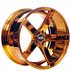 20" Staggered STR Wheels 607 Candy Copper Rims