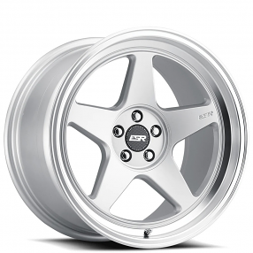 18" Staggered ESR Wheels CR5 Hyper Silver JDM Style Rims