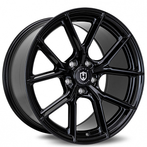 19" Staggered Curva Wheels C70 Gloss Black Rims