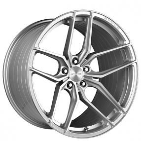 20" Staggered Stance Wheels SF03 Brush Silver Rims