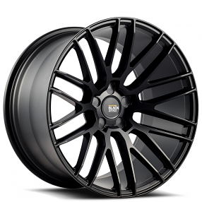 20" Staggered Savini Wheels Black Di Forza BM13 Matte Black Rims