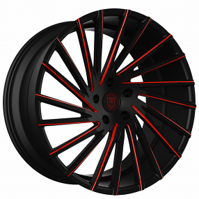 22" Staggered Lexani Wheels Wraith Custom Finish Rims 
