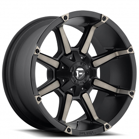 18" Fuel Wheels D556 Coupler Black Machined with Dark Tint Off-Road Rims 