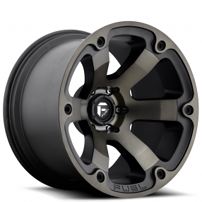 20" Fuel Wheels D564 Beast Black Machined with Dark Tint Off-Road Rims 