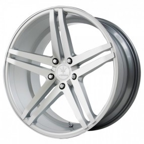 20" Staggered Verde Wheels V39 Parallax Matte Silver Machined Rims 