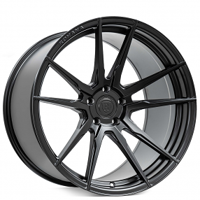 19" Staggered Rohana Wheels RFX2 Matte Black Rims