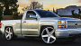 26" Strada Wheels Perfetto Silver Machined Rims 