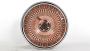 14x6" LA Wire Wheels Reverse 100-Spoke Straight Lace Chrome with Rose Gold Center Heavy Duty Knock-Off Rims