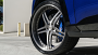 19" AC Forged Wheels ACF702 Brushed Double Dark Tint Face with Color Matched Blue Inner and Gloss Monica Polished Rivets Rims 