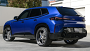 19" AC Forged Wheels ACF702 Brushed Double Dark Tint Face with Color Matched Blue Inner and Gloss Monica Polished Rivets Rims 