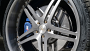 19" AC Forged Wheels ACF702 Brushed Double Dark Tint Face with Color Matched Blue Inner and Gloss Monica Polished Rivets Rims 