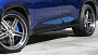 19" AC Forged Wheels ACF702 Brushed Double Dark Tint Face with Color Matched Blue Inner and Gloss Monica Polished Rivets Rims 