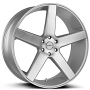 26" Strada Wheels Perfetto Silver Machined Rims 