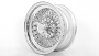 14x6" LA Wire Wheels Standard 72-Spoke Cross Lace Chrome Rims