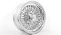 14x6" LA Wire Wheels Standard 72-Spoke Cross Lace Chrome Rims