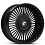 22" Forgiato Wheels Trimestre Gloss Black XL Floating Cap Forged Rims 