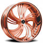 19" Staggered Artis Forged Wheels Avenue Rose Gold Rims 