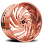 24" Artis Forged Wheels Fillmore Rose Gold Rims 