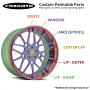 24" Forgiato Wheels Aggio-ECL Matte Gold Face with Black Lip Forged Rims