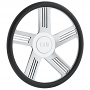 DUB Custom Steering Wheel Verve Brushed with Gloss Clear