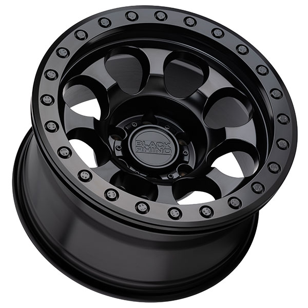 17" Black Rhino Wheels Riot Beadlock Matte Black with Black Ring and