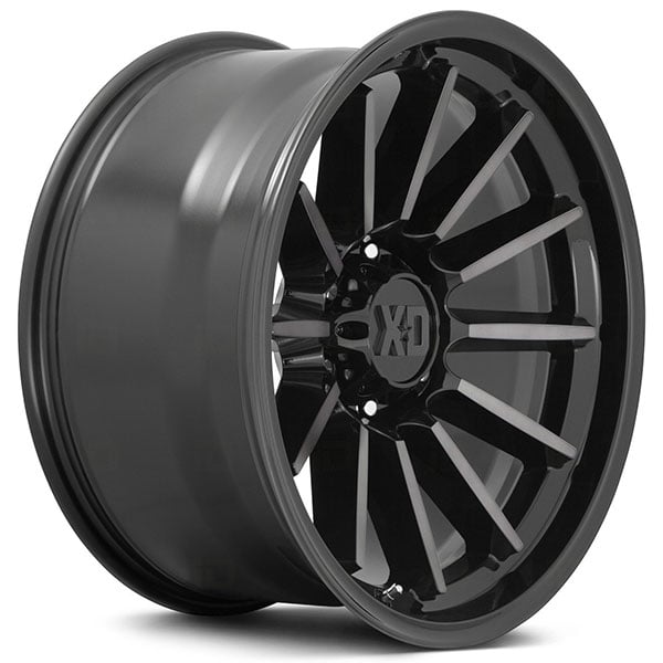 20" XD Wheels XD855 Luxe Gloss Black Machined with Gray Tint Off-Road