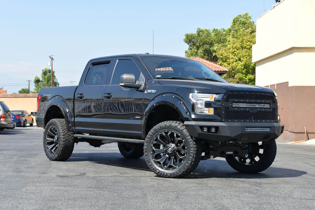 2016 Ford F-150 22x10" Wheels + Tires + Suspension Package Deal #PKG013
