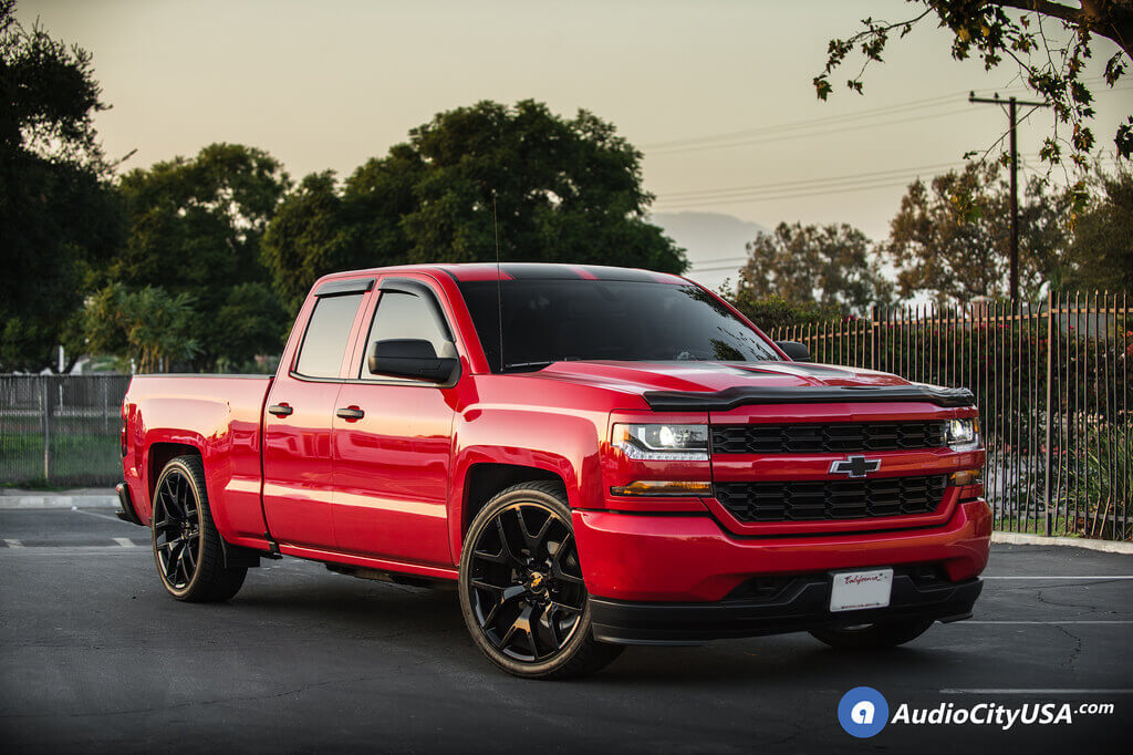 24 Quot 2014 Gmc Sierra Wheels Gloss Black Oem Replica Rims