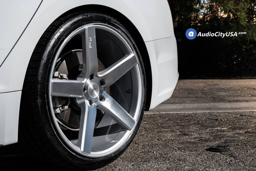 22 Quot Staggered Niche Wheels M135 Milan Silver Machined Rims