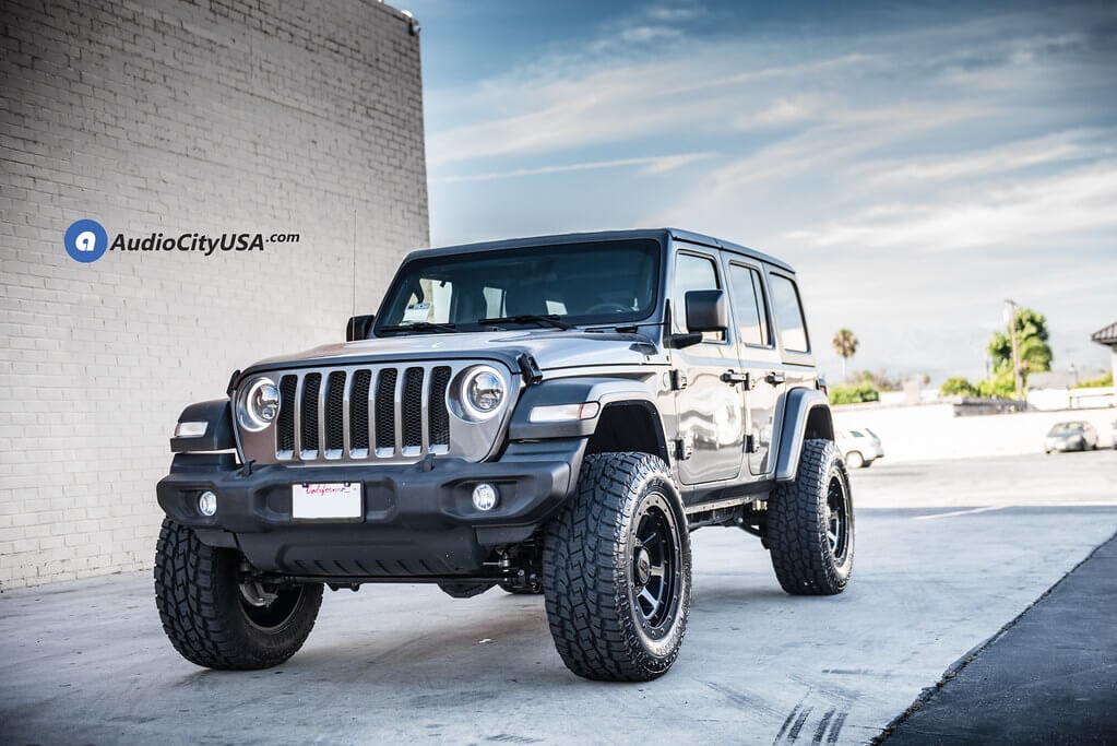 2019 Jeep Wrangler JL Unlimited 20x10" Wheels + Tires + Suspension Package Deal #PKG078