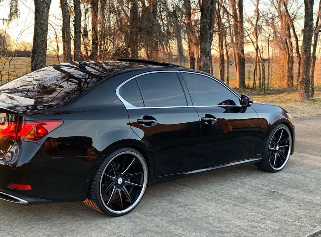 20 Staggered Asanti Wheels Abl 5 Matte Black Milled With Ss Lip Rims