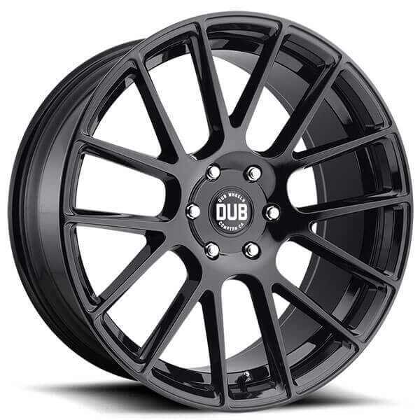 Dub S205 Luxe 22x9.5 6x135 30mm Gloss Black Wheel Rim 