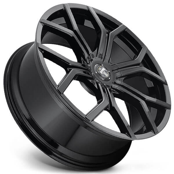 22" Dub Wheels Royalty S208 Gloss Black Rims