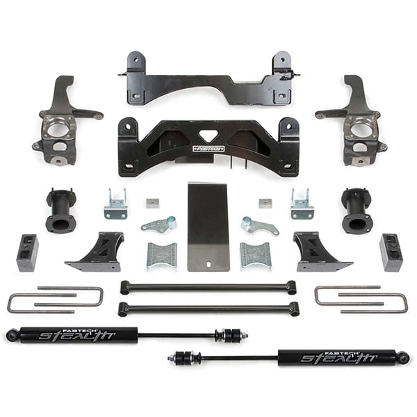6" Fabtech Toyota Suspension Lift Kit | Basic System with Coilover