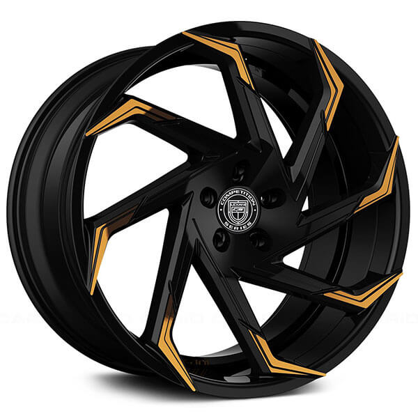 20" Staggered Lexani Wheels Cyclone Custom Finish Rims #LX099-2