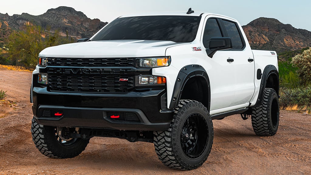 Rough Country Chevy Defender Pocket Fender Flares (19-22 Silverado 1500 ...