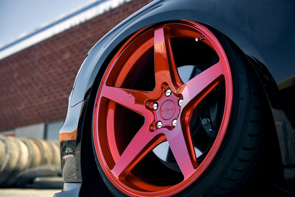 19" Rotiform Wheels R149 WGR Gloss Red Rims #RTF051-2