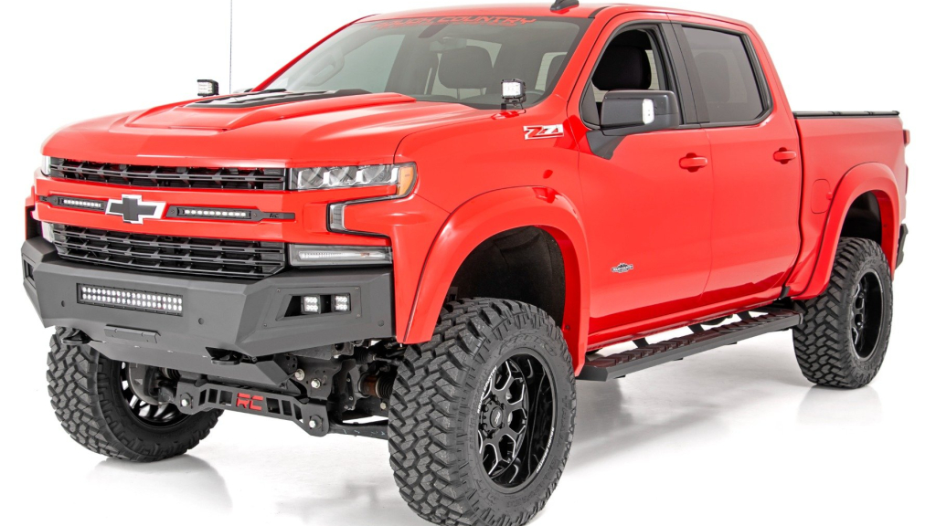 Rough Country BA2 Running Boards (Chevy Silverado 1500 2019-2024) #RSBG101