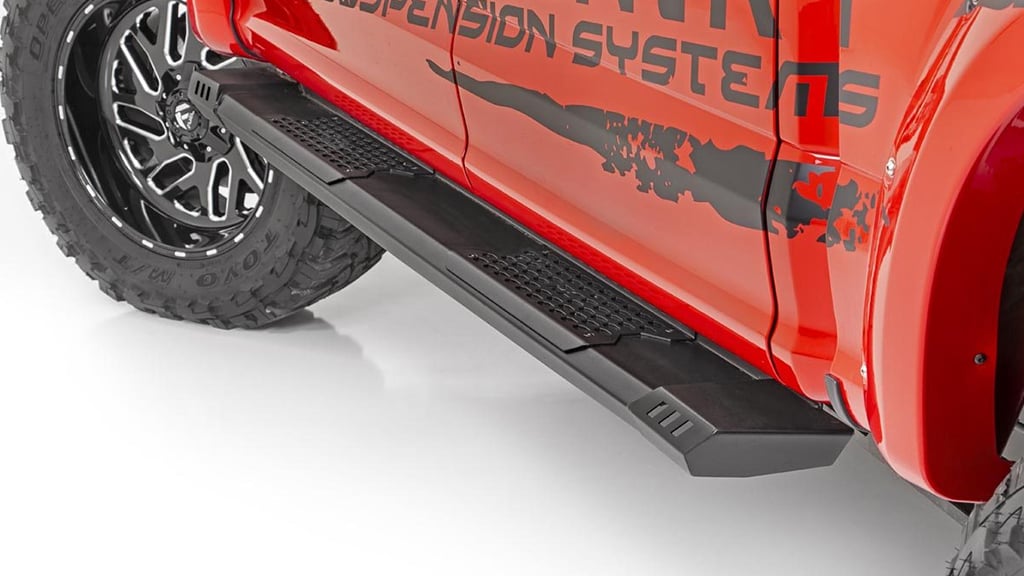 Rough Country Chevy HD2 Running Boards (01-06 Silverado 3500 | Extended ...