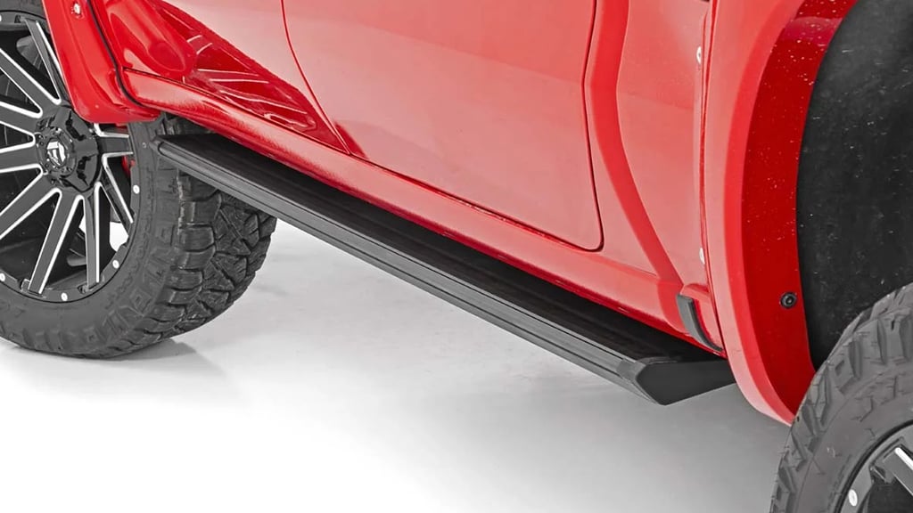 Rough Country Chevy Retract Electric Running Board Steps (19-21 ...