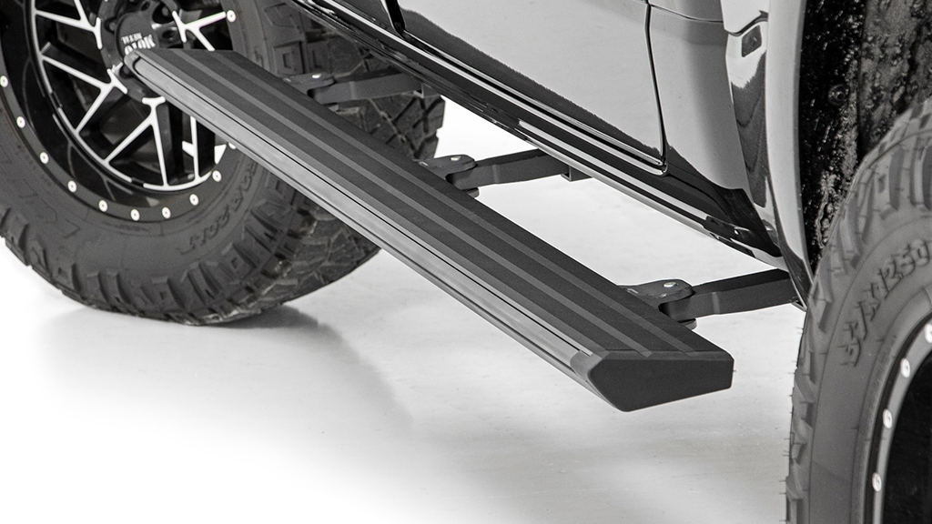 Rough Country Dodge Retract Electric Running Board Steps (19-20 Ram ...