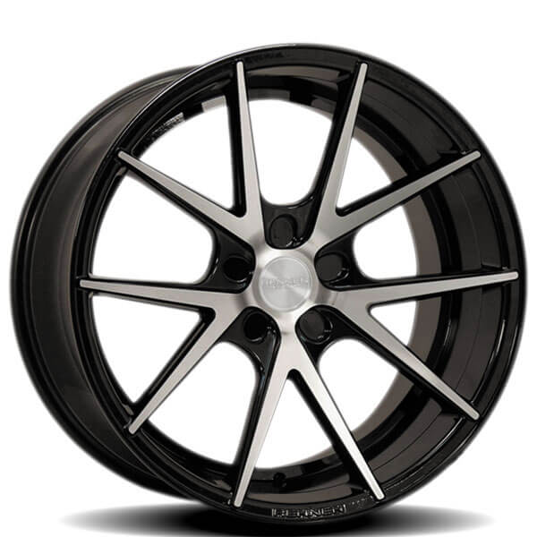 20” Rennen Wheels CRL55 Black Machined Rims #RN001-3