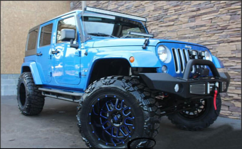 18 Quot Xd Wheels Xd820 Grenade Satin Black Milled With Blue